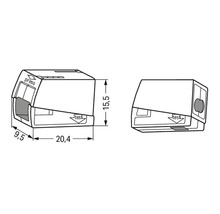 Illustration av en kabelkontakt med dimensioner