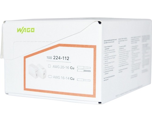 Förpackning med Wago kopplingsklämmor