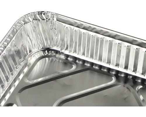 Närbild av en ugnsform i aluminium