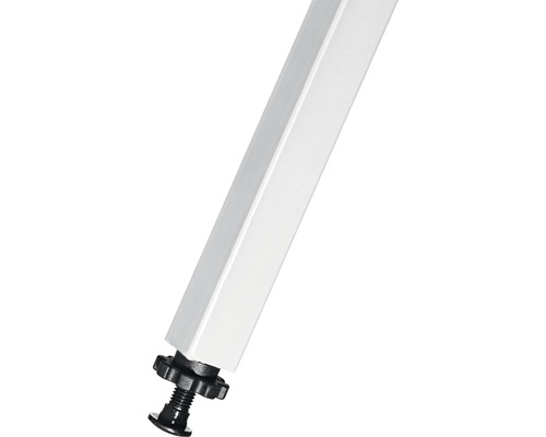 Fyrkantigt bordsben med justerbar fot