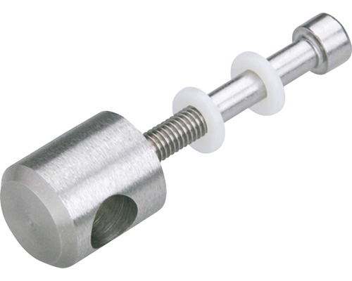 Fästelement av metall med gänga och brickor