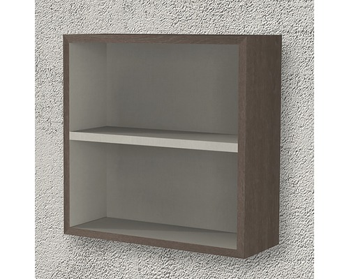 Vägghylla med två förvaringsfack