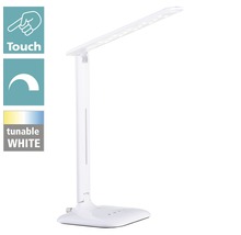 Vit LED-bordslampa med touchfunktion och justerbar färgtemperatur