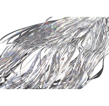 Silverfärgade glittertrådar