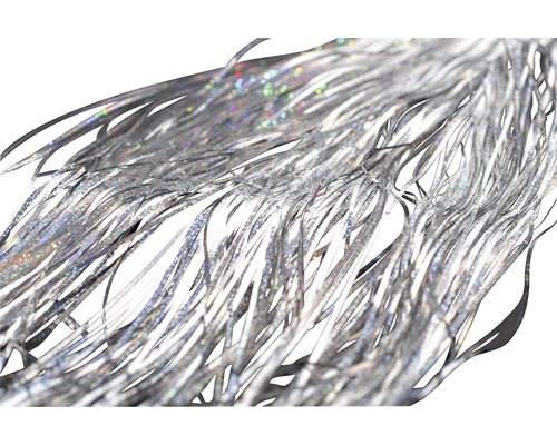Silverfärgade glittertrådar