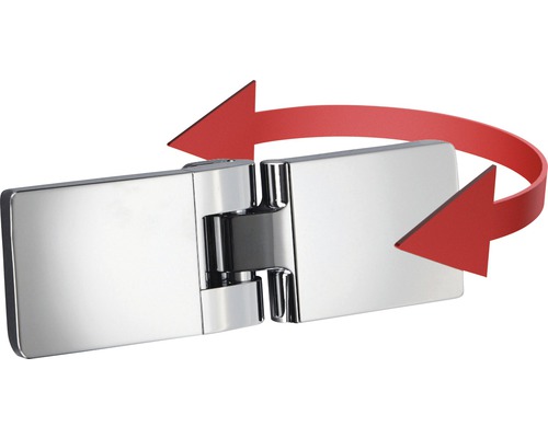 Roterande duschband med röd pil