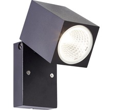 Vridbar vägglampa av metall med ljuskälla