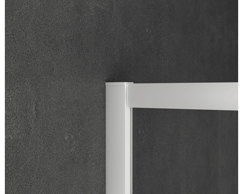 Detaljvy av duschkabinsram