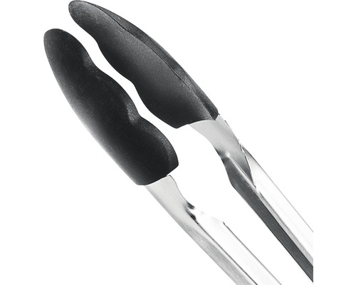 Kökstång i rostfritt stål med silikonspetsar