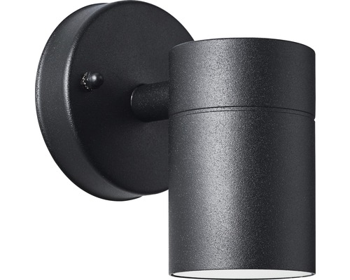 Svart vägglampa för utomhusbruk