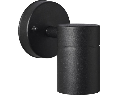 Svart vägglampa för utomhusbruk