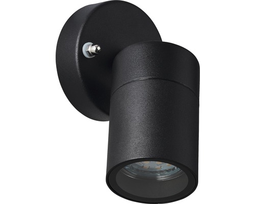 Svart vägglampa för utomhusbruk