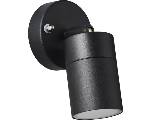 Svart vägglampa för väggmontering