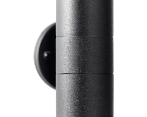 Svart yttervägglampa