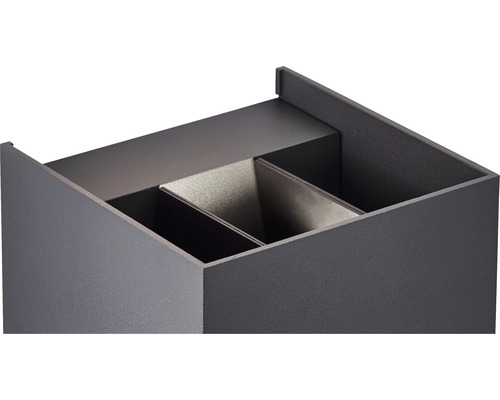 Låda med indelning för förvaringssystem