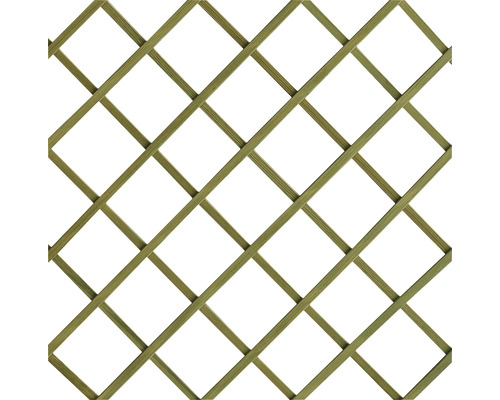 Trästängselelement med kvadratiskt rutmönster