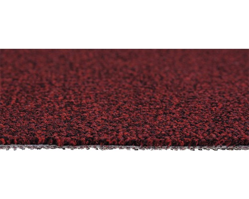 Detaljvy av en röd matta