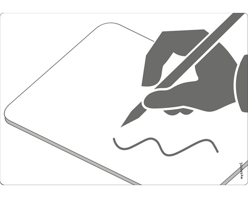 Symbol: Skriva med penna på papper