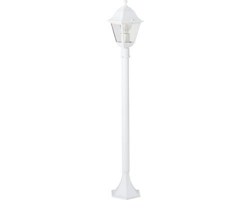 Vit utomhusstående lampa