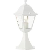 Pollare LALUMI Nissi HxB 363x170mm exkl. ljuskälla IP44 aluminium/glas vit