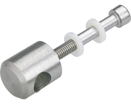 Fästelement av metall med gänga och brickor