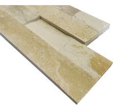 Väggtegel sandsten Teak Wood brun beige 60x15 cm