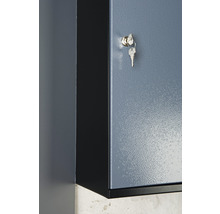 Verkstadsbänk KÜPPER med 6 lådor och 2 dörrar 1700mm silver/svart-thumb-3