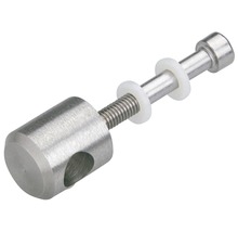 Fästelement av metall med gänga och brickor