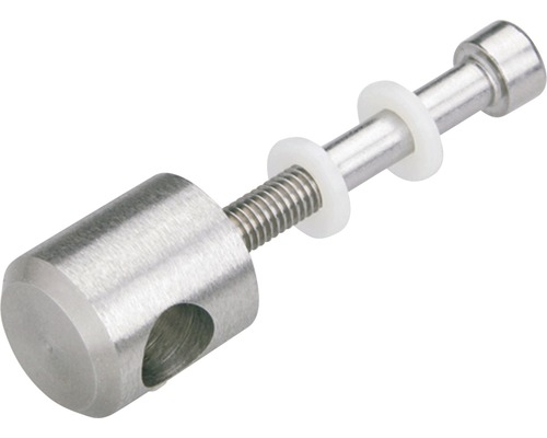 Fästbult med gänga, brickor och hål