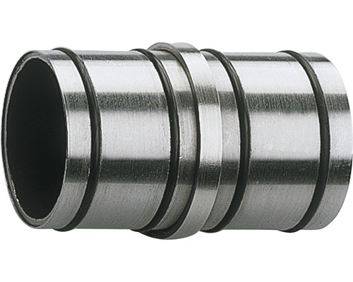 Dubbelnippel i metall med tätningsringar för rör