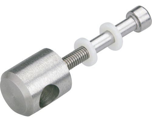 Distans i rostfritt stål med gänga och brickor