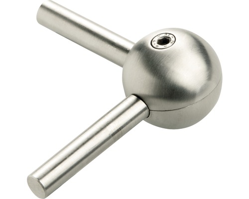 Metallisk kulled med två stänger