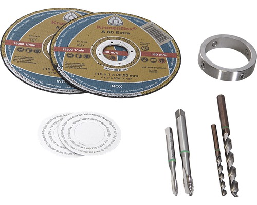 Kronenflex kapskivor, metallring, gängtappar och spiralborrar