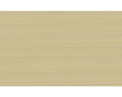 Närbild av en beige plisségardin.