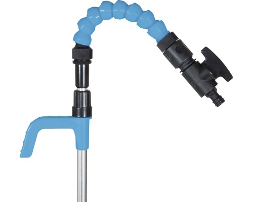 Flexibel vattenslang med avstängningskran för trädgården