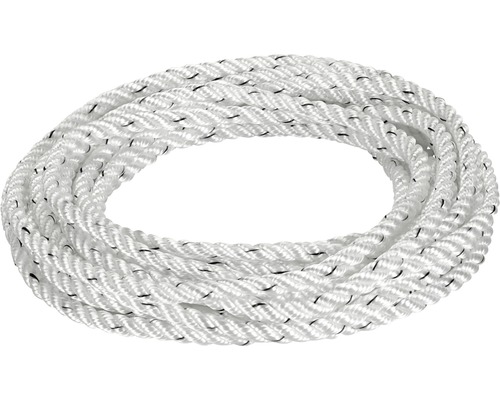 Vit, tvinnad polypropylenlina