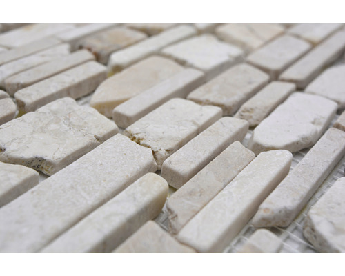 Mosaikplattor av natursten, rektangulära