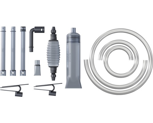 Akvarietillbehörsset med filter, slang och rengöringsmedel