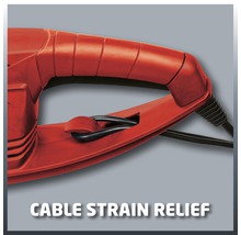 Kabeldragavlastning på ett elverktyg