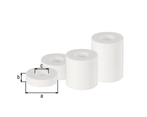 Keramisk distans med storleksinformation