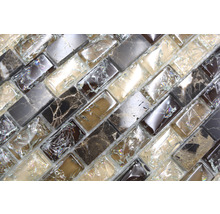 Mosaik glas med natursten XIC B1155 30x28,5 cm