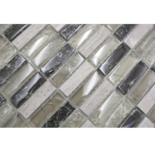 Mosaik glas med natursten XIC S1252 32,2x31 cm