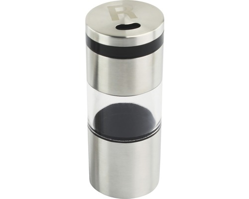 Kryddkvarn av rostfritt stål och transparent plast