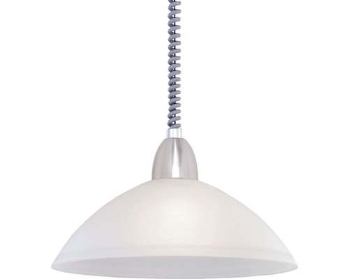 Taklampa EGLO vit glas 36cm Pendellampa med spiralkabel
