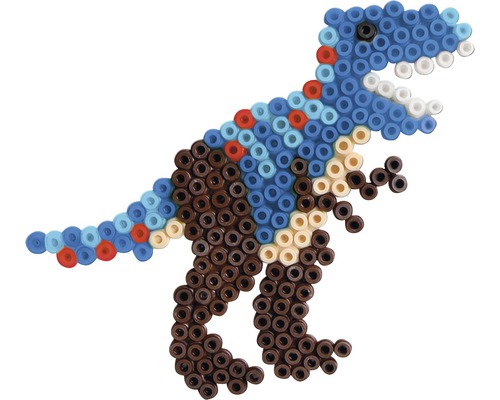 Dinosauriefigur av strykpärlor