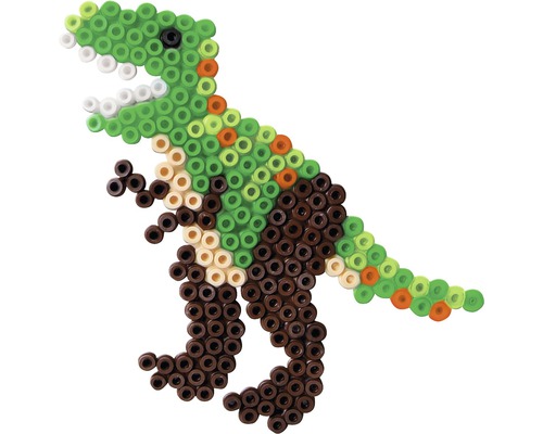 Dinosaurie gjord av pärlplattor