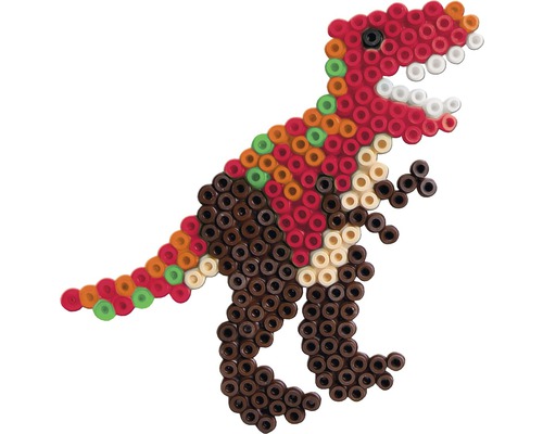 Dinosaurie gjord av pärlplattor