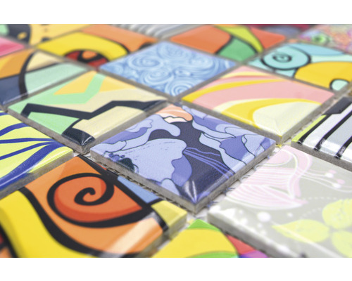 Mosaikplattor med olika mönster