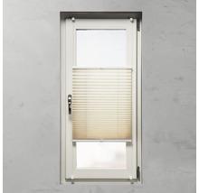 Fönster med plisségardin för skuggning och insynsskydd