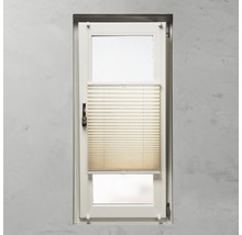 Fönster med plisségardin för skuggning